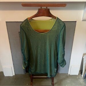 Reversible sheer top